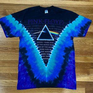 Vintage Pink Floyd T-Shirt Men’s M 2004 Dark Side Of The Moon Tie Dye Band Tee